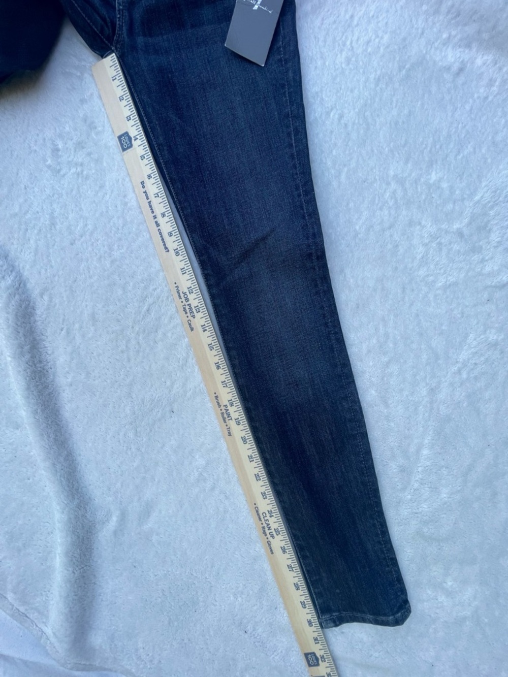 7 for All Mankind Gwenevere Super Skinny Jeans Low Rise Dark Wash Size 24 Denim - Picture 6 of 16